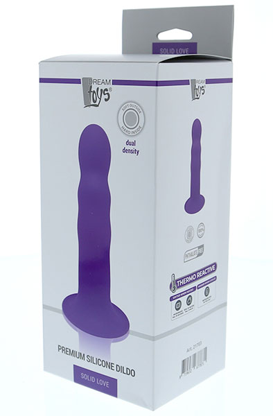 Dream Toys Premium Gerippter Dildo Lila - Dildo 2