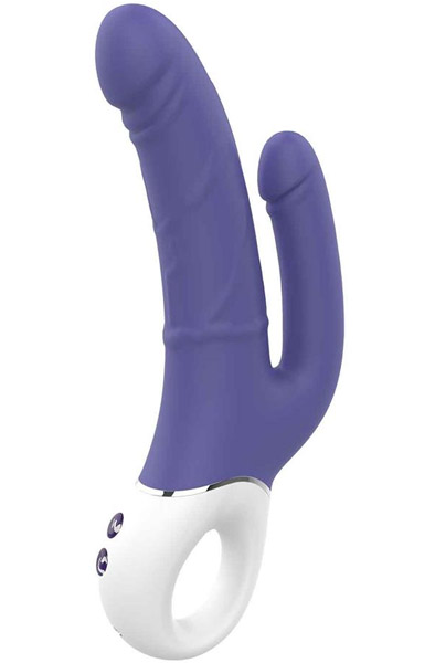 Dream Toys Vibes Of Love Doppeltes Vergnügen - Vibrierender Doppel-Dildo 1