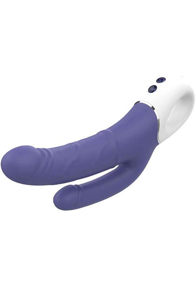 Dream Toys Vibes Of Love Doppeltes Vergnügen - Vibrierender Doppel-Dildo 2