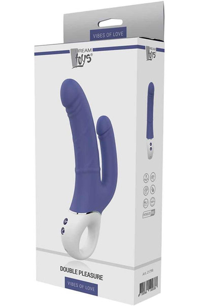 Dream Toys Vibes Of Love Doppeltes Vergnügen - Vibrierender Doppel-Dildo 3