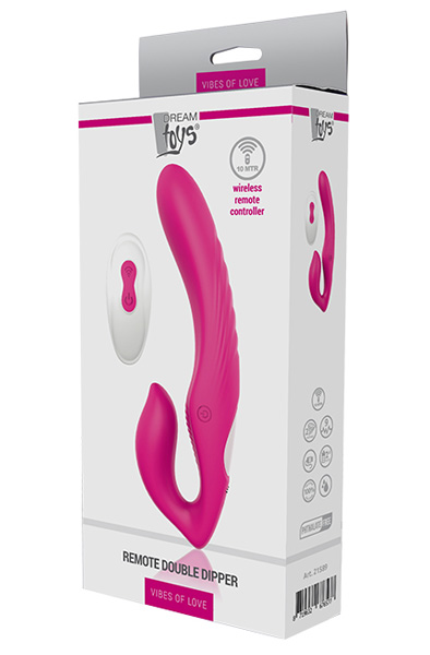 Dream Toys Vibes Of Love Fernbedienung Doppel Dipper - Strap-on 2