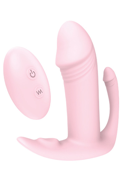 Dream Toys Vibes Of Love Fernbedienung Tri-pleasurer Pink - Punktvibrator 1