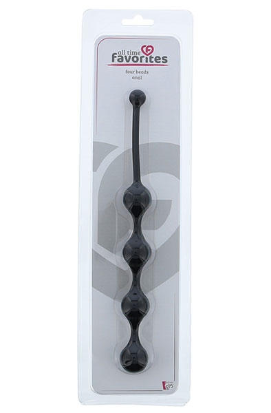Dream Toys Vier Perlen Anal Schwarz - Anal-Kugeln 2