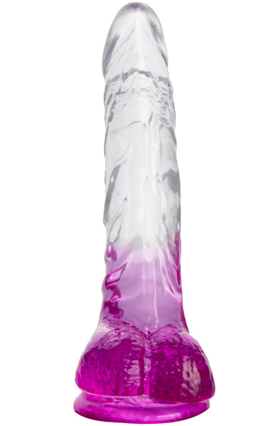 Dual Color Gebogener Dildo Pink 18 cm - Dildo 2
