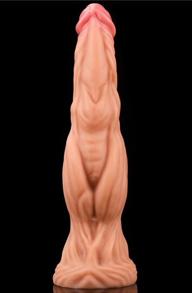 Dual-Layered Natur Schwanz Silikon 24,5 cm - Dildo 3