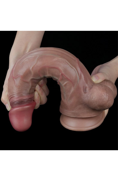 Dual Layered Platinum Silikon Cock 29,5 cm - Dildo 4