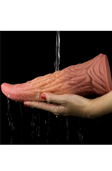 Dual Layered Platinum Silikon Zunge 25 cm - Dildo 3