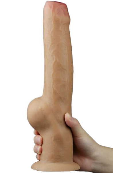 Dual-Layered Silikon Griff Cock 28 cm - Dildo 1