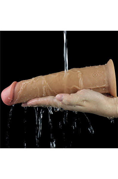 Dual-Layered Silikon Vibe mit Rotation 20,5 cm - Vibrierender Dildo 6