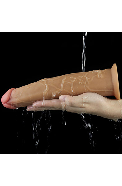 Dual-Layered Silikon Vibe mit Rotation 22,5 cm - Vibrierender Dildo 6