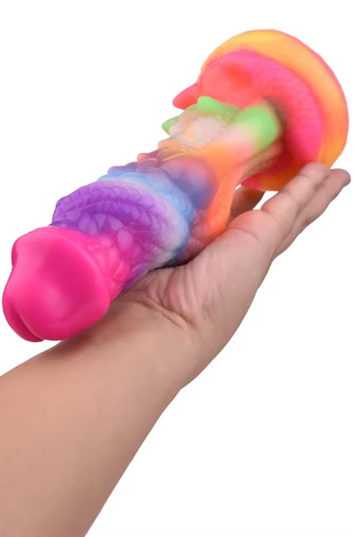 Dullahan Leuchtender Dildo 20 cm im Dunkeln - Drachen-Dildo 4