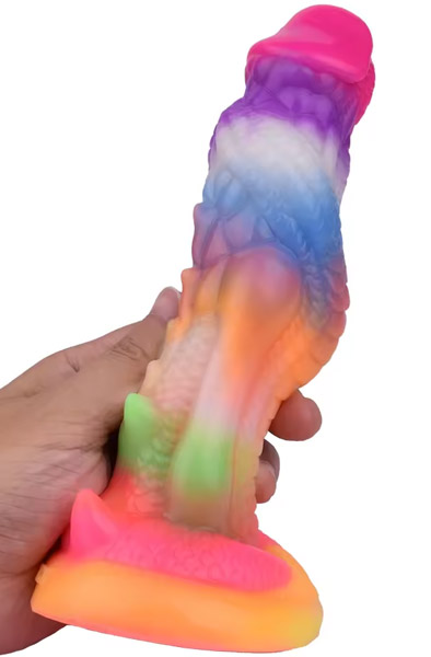 Dullahan Leuchtender Dildo 20 cm im Dunkeln - Drachen-Dildo 5