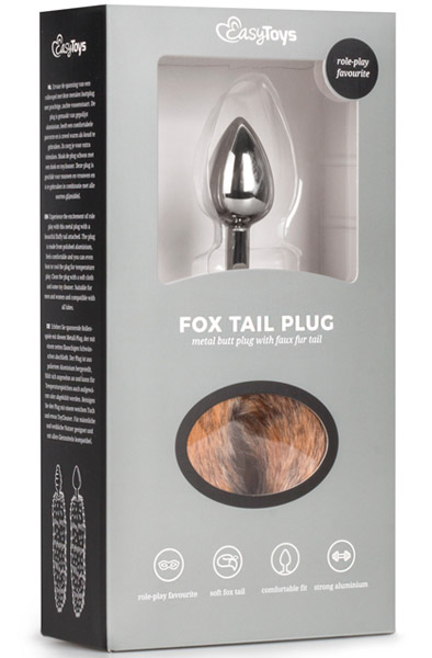 Easytoys Fuchsschwanz Plug Nr. 7 Silber - Analplug in Tierform 2