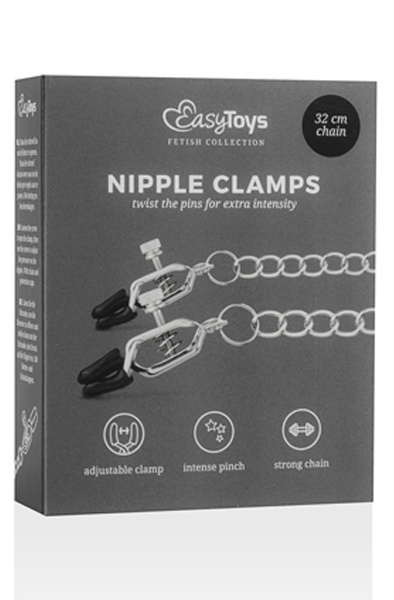 Easytoys Große Nippelklemmen mit Kette 45 cm - Brustklammern mit Kette 3