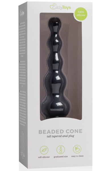 Easytoys Kegelförmiger Perlen-Dildo 16,5 cm - Anal-Kugeln 3