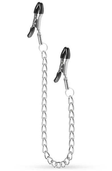 Easytoys Klassische Nippelklemmen mit Kette - Brustklammern mit Kette 1