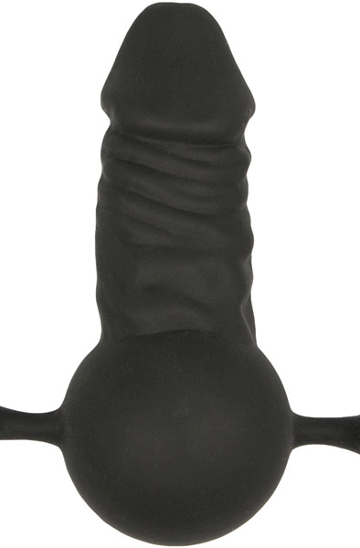 Easytoys Knebel mit Silikon-Dildo - Knebelball 2