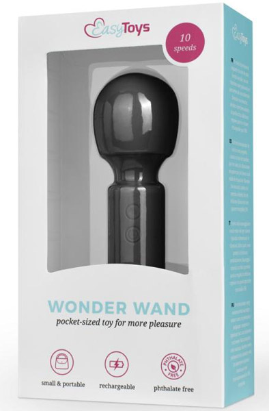 Easytoys Mini Vibe Wand Vibrator Schwarz - Zauberstab/Massagestab 3
