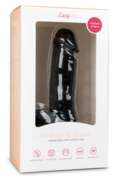 Easytoys Realistischer Dildo Schwarz 17,5 cm - Dildo 2