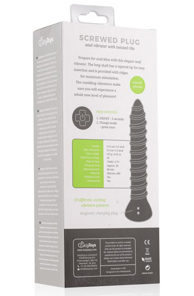 Easytoys Verschraubter Plug Analvibrator Groß - Vibrierender Analplug 4