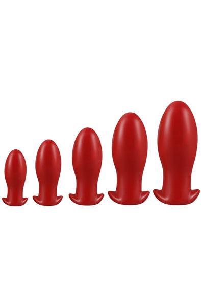Eggplay Plug Drakar Egg Red Large - Extra dicker Analplug 3