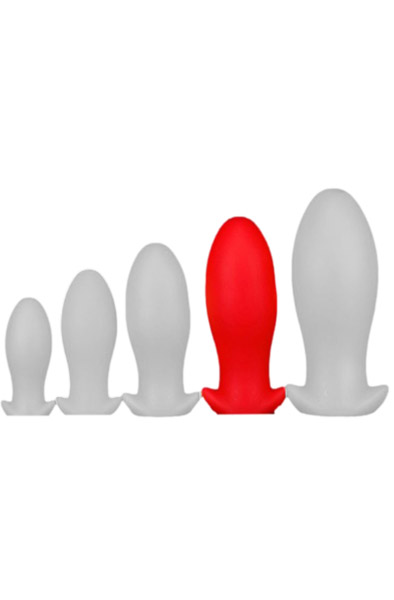 Eggplay Silikon Plug Saurus Ei Rot XL - Extra dicker Analplug 1