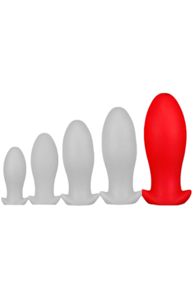 Eggplay Silikon Plug Saurus Ei Rot XXL - Extra dicker Analplug 1