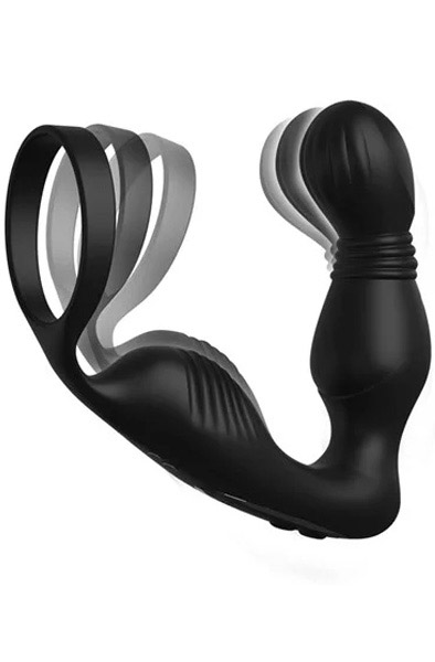 Elite Ass-Gasm Pro P-Punkt Melker - Prostatavibrator mit Penisring 1
