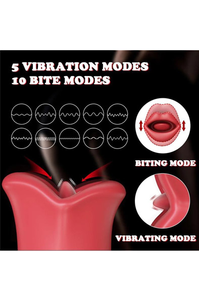 Ember Leckender & Vibrations-Mundform-Massager - Klitoris-Stimulator 2