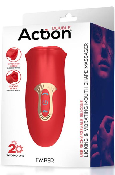 Ember Leckender & Vibrations-Mundform-Massager - Klitoris-Stimulator 4
