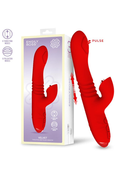 Engily Ross Samt-Vibrator mit Stoß- und Pulsfunktion - Vibrator 8