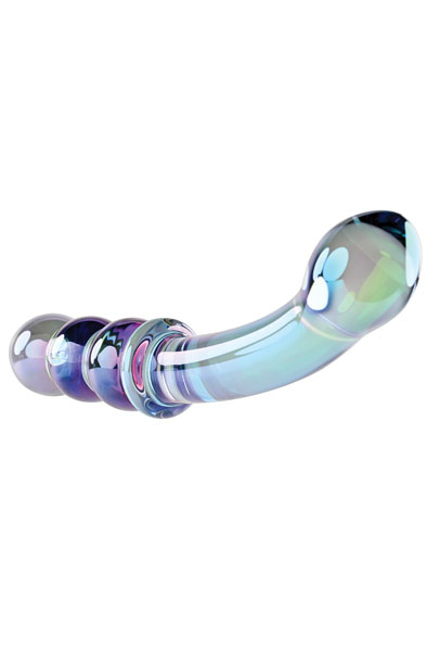 Evolved Gender X Strahlender Galaxie-Wand 18,5 cm - Analplug aus Glas 2