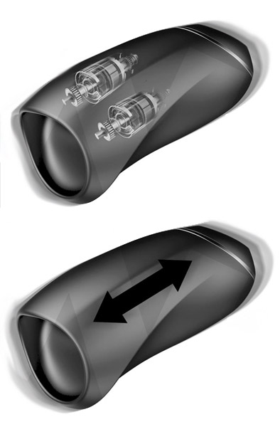 Evony Oral Sex Male Masturbator Suction & Vibration 2 Motors - Masturbator 1