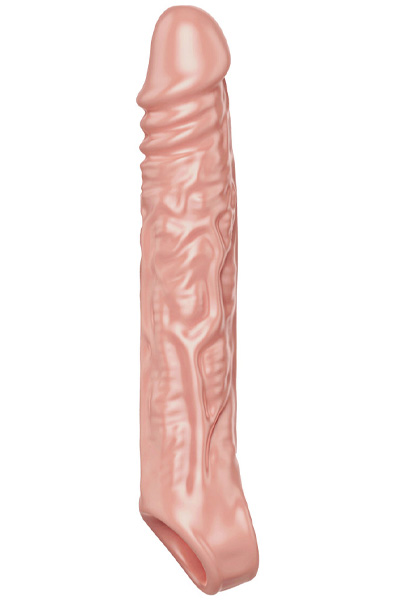 Extension Sleeve Hautfarben Groß 19 cm - Penisverlängerung/Penishülle 1