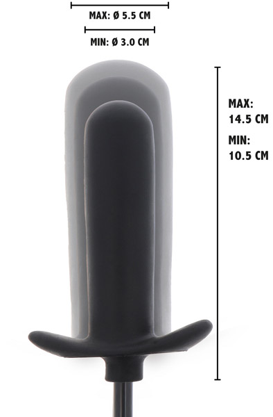Extreme Aufblasbarer Glatter Anfänger Plug 14,5 cm - Aufblasbarer Analplug 2