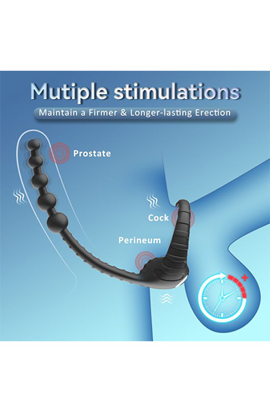 Extreme Level of Anal- & Penisvergnügen - Prostatavibrator mit Penisring 3