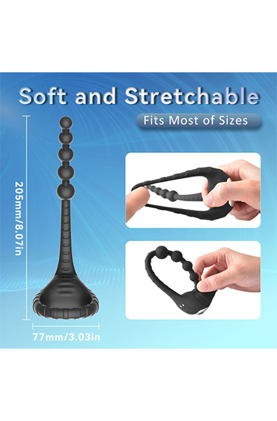 Extreme Level of Anal- & Penisvergnügen - Prostatavibrator mit Penisring 5