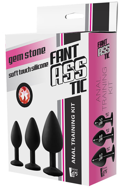 Fantasstic Anal-Trainingsset Roter Stein - Analplug Set 2