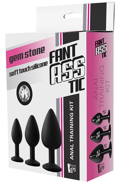 Fantasstic Anal-Trainingsset Weißer Stein - Analplug Set 2