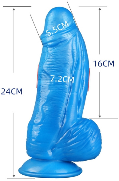 Fantasy Dildo Fatox Blau 24 cm - Monster-Dildo 2