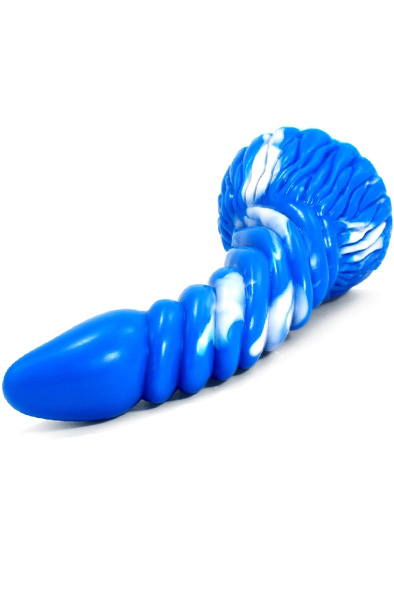 FantasyColors Arkan Dildo Blau-Weiß 23cm - Drachen-Dildo 2