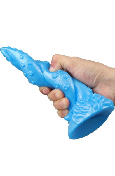 FantasyColors Dildo Oktopus Blau 19cm - Monster-Dildo 2
