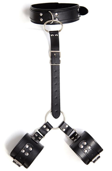 Fetish Addict Halsband mit verstellbaren Fesseln - Positionierungsmeister 1