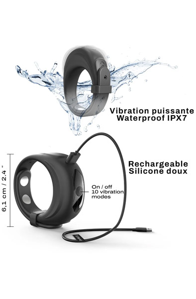 Fit Vibe Ring verstellbarer vibrierender Penisring - Vibrierender Penisring 3