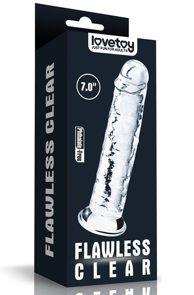 Flawless Durchsichtiger Dildo 18 cm - Dildo 4