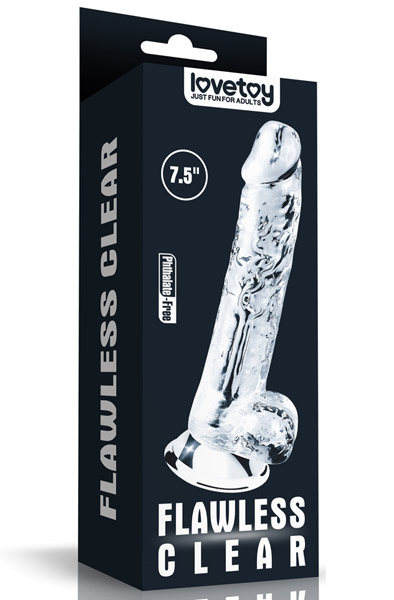 Flawless Transparenter Dildo 19 cm - Dildo 4