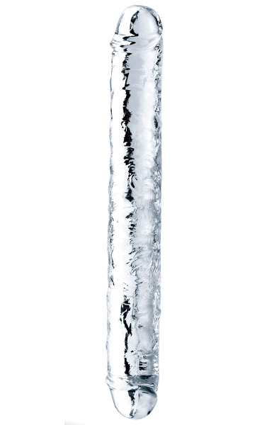 Flawless Transparenter Doppeldildo 30 cm - Doppel-Dildo 1