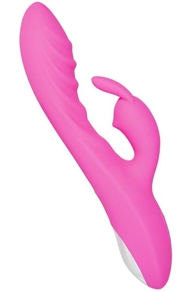 Flexible Gerippter Rabbit Vibrator Pink - Rabbit-Vibrator 2