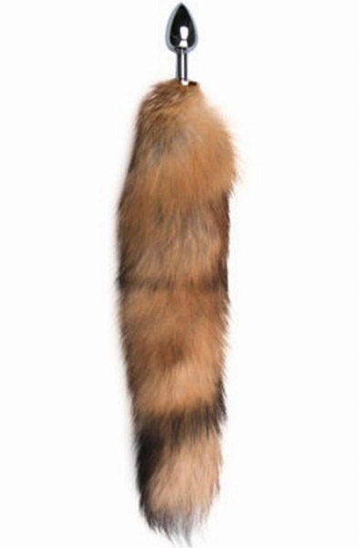 Fox Tail Plug Nr. 1 Silber 42 cm - Analplug in Tierform 2