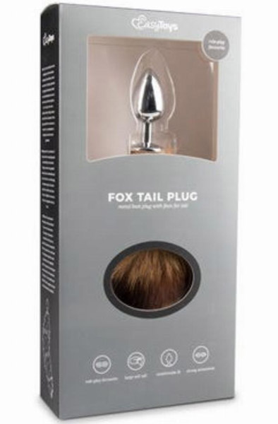 Fox Tail Plug Nr. 1 Silber 42 cm - Analplug in Tierform 3